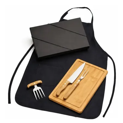 Kit Churrasco Com Avental Kc502