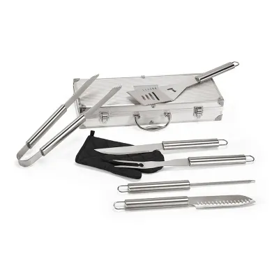 Kit Churrasco em Estojo de Alumi Personalizavel