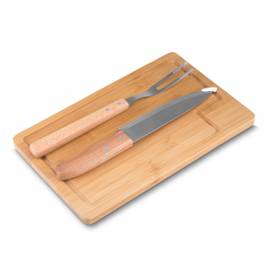 Kit Churrasco em Madeira Personalizado