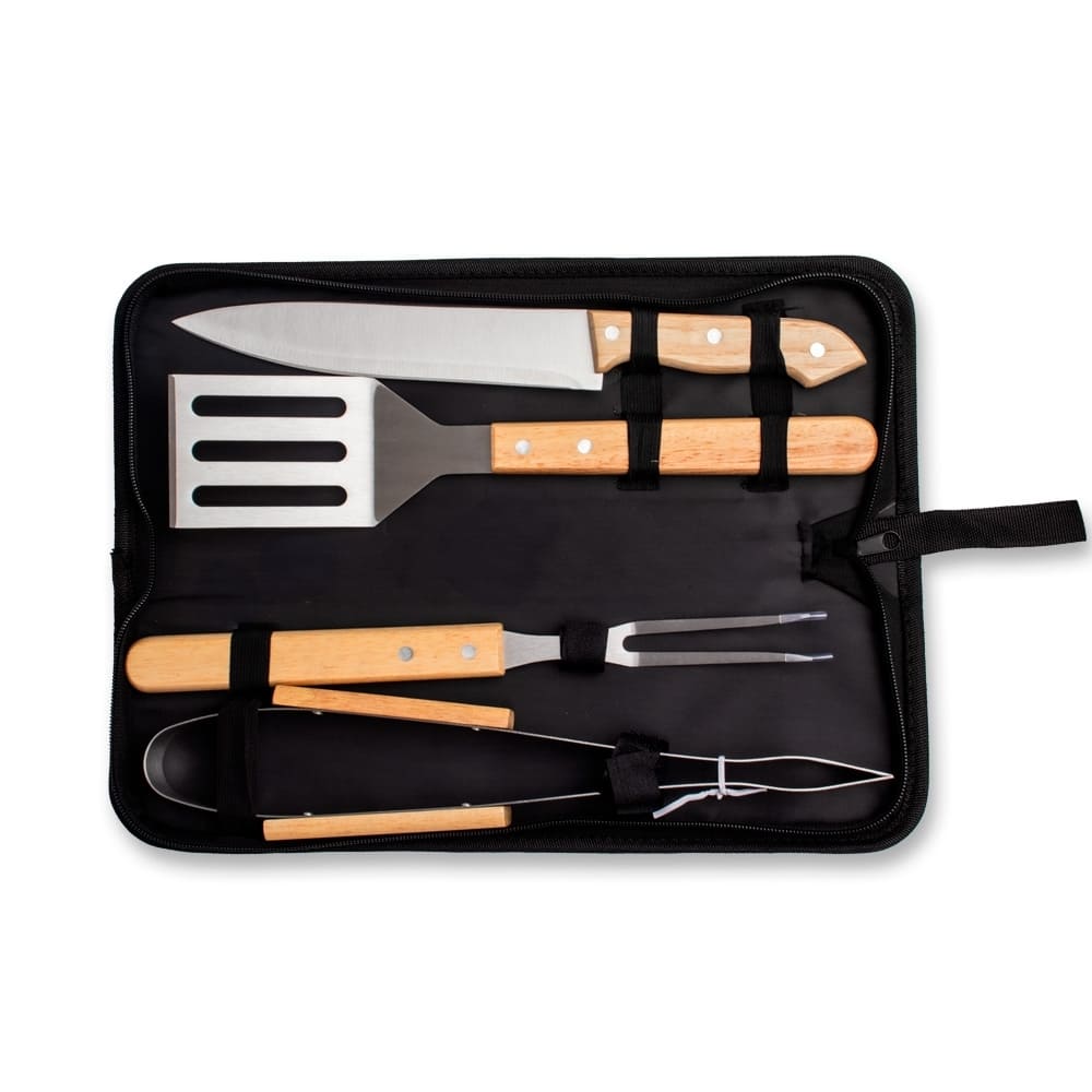 Kit Churrasco Estojo 4 Peças Personalizado