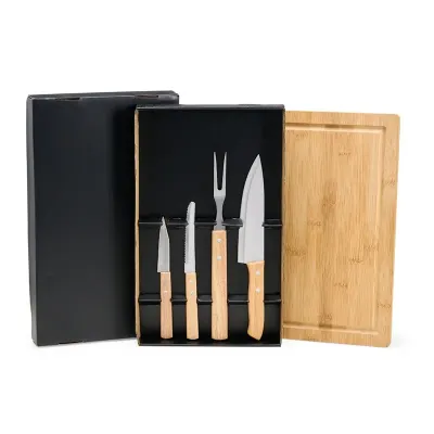 Kit Churrasco Personalizado 5 Pecas Com Tabua