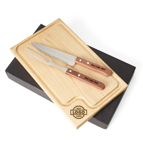 Kit Churrasco Personalizado Com 3 Peças