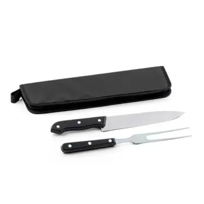 Kit Churrasco Personalizado de Aco Inox e pp