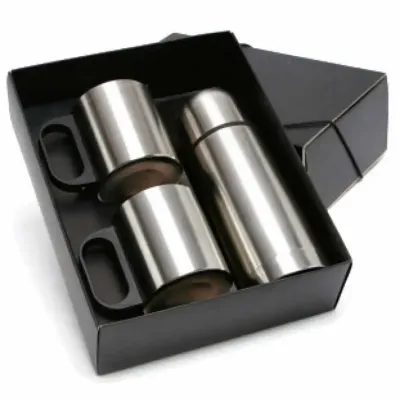 Kit Com 1 Garrafa Termica e 2 Canecas