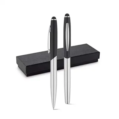 Kit Com Caneta de Metal Personalizado