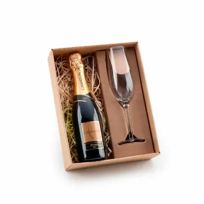 Kit Com Espumante 375ml e Taca