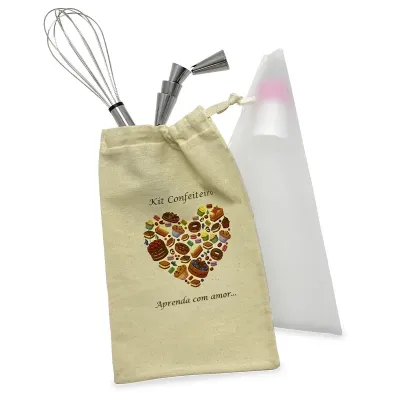 Kit Confeiteiro Com Saquinho de Algodao