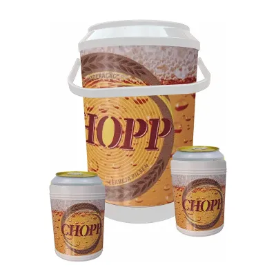 Kit Cooler 08 Latas e Porta Latas 350 ml