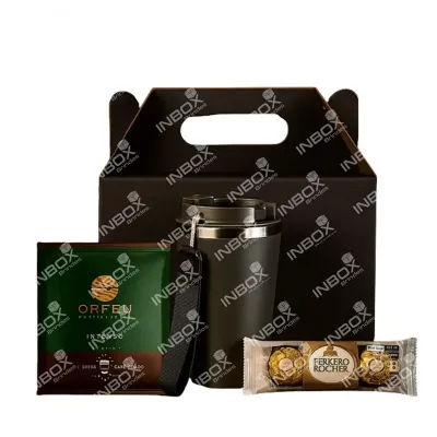 Kit Copo de Viagem em Aco Inox Com Drip Coffee