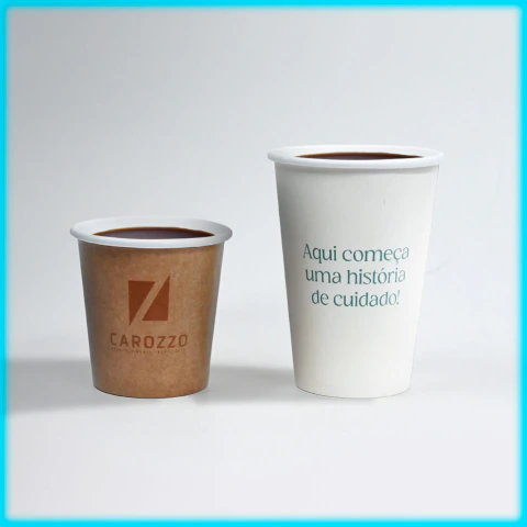 Kit Copo para Café e Copo para água Personalizados - 1000 unidades