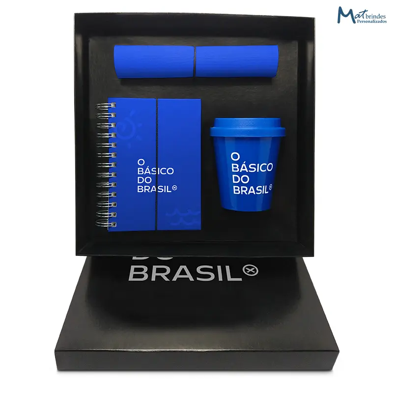 Kit Corporativo Personalizado com Copo Bucks