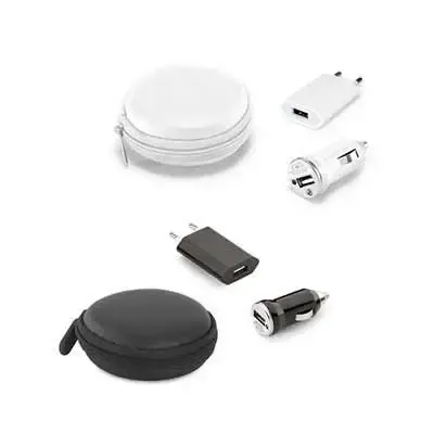 Kit de Carregadores Usb em Duas Cores