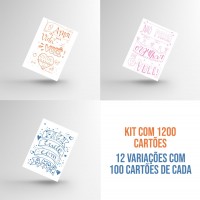 Kit de cartões para unboxing