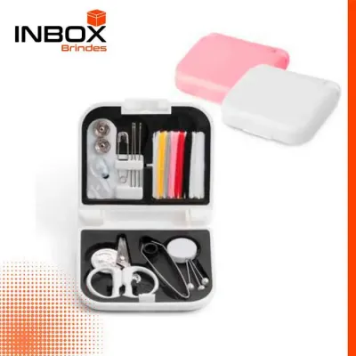 Kit de Costura Fornecido em Estojo Colorido