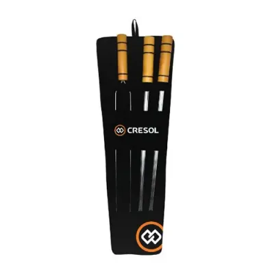 Kit de espetos de churrasco de 65 cm