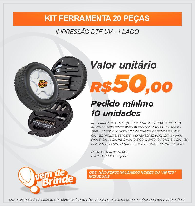 Kit de Ferramenta 20 Peças