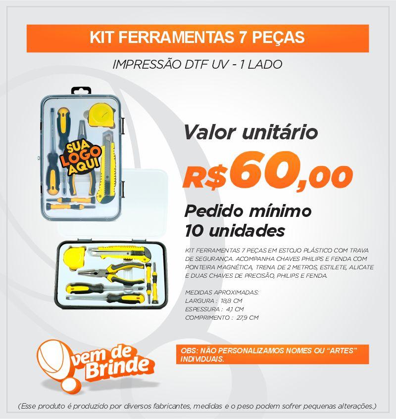 Kit de Ferramentas 7 Peças