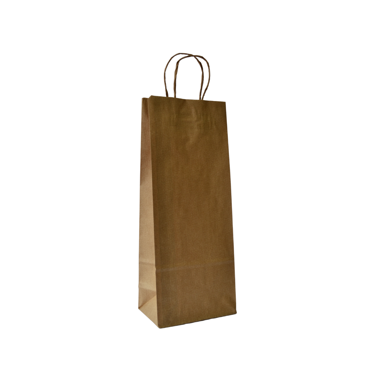 Kit de Sacolas de Papel Garrafa - Kraft Cor Parda - 200 Unidades