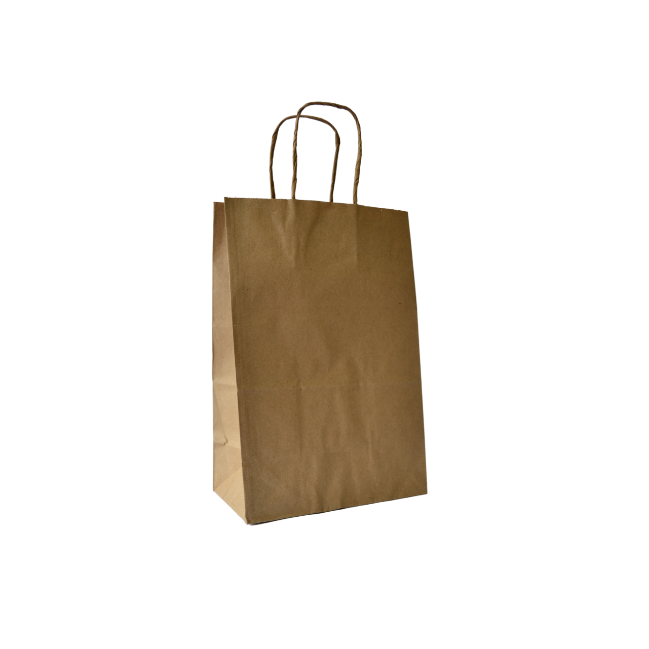 Kit de Sacolas de Papel Kraft Cor Parda - Tamanho M - 200 Unidades