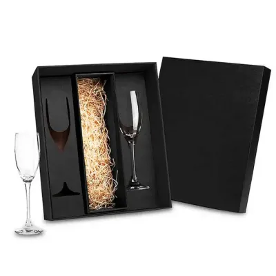 Kit de Tacas de Vidro Para Champagne