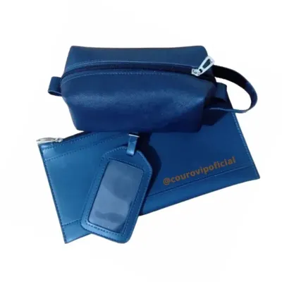 kit de viagem azul