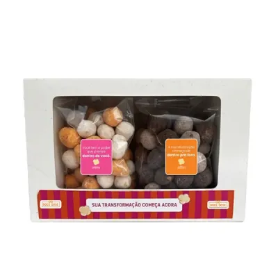 Kit Duplo de Pipocas Gourmet Brinde Corporativo Inspirador
