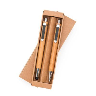 Kit Ecologico Caneta e Lapiseira Bambu