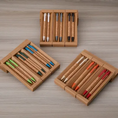 Kit Ecologico Caneta e Lapiseira Cortica