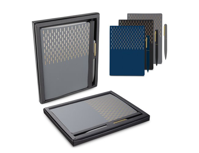 Kit Escritório A5 Capa em PU e Caneta Metalica