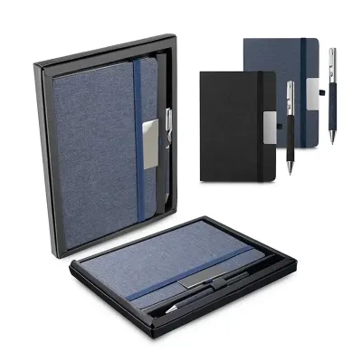 Kit Escritorio a5 Capa em Rpet e Caneta Metalica