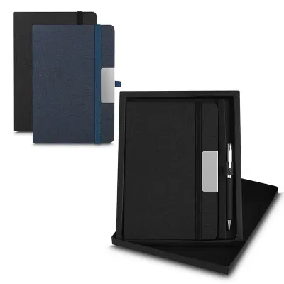 Kit Escritorio a5 Capa em Rpet e Caneta Metalica