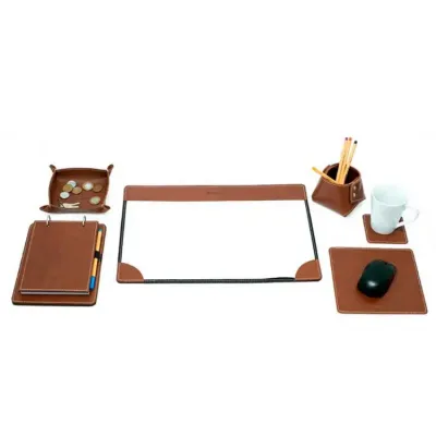 Kit Escritório em couro personalizado