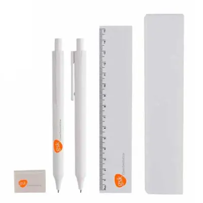 Kit Escritorio Personalizado Com Caneta e Regua
