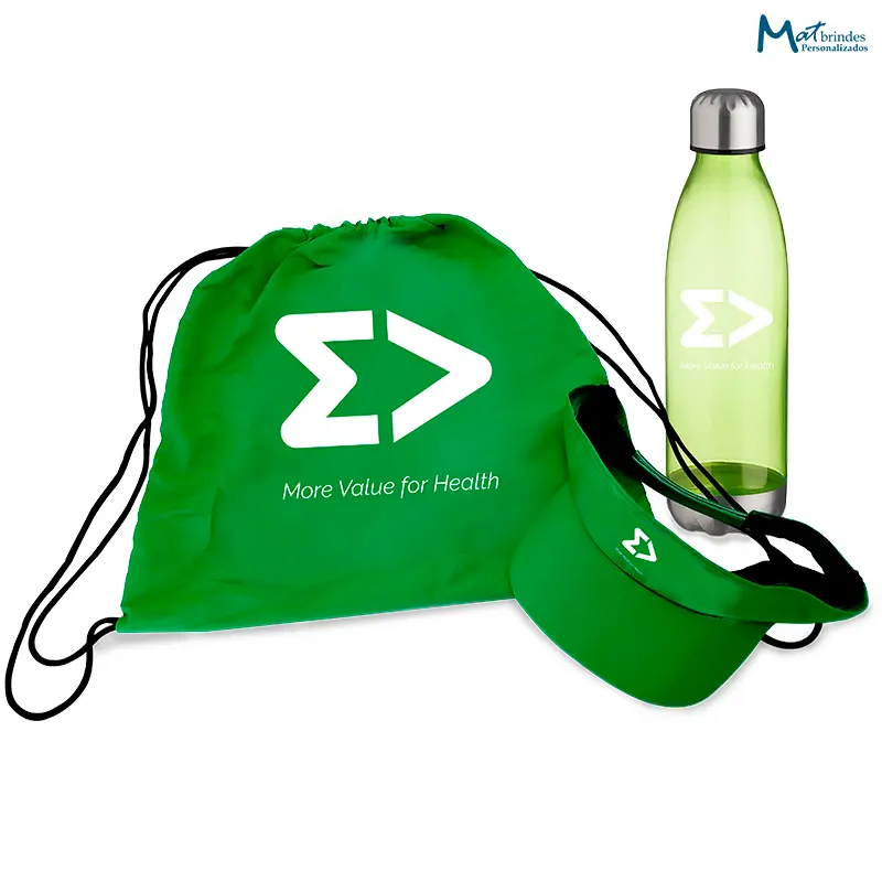 Kit Esporte com Viseira e Toalha Personalizado