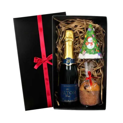 Kit Espumante Mini Panetone Para o Natal