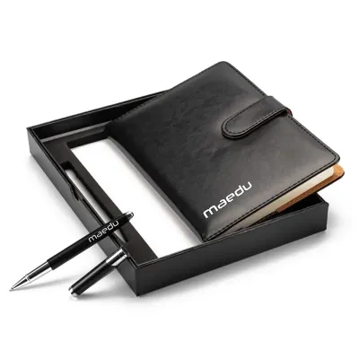 Kit Executivo 2 Pecas Com Caderno e Caneta