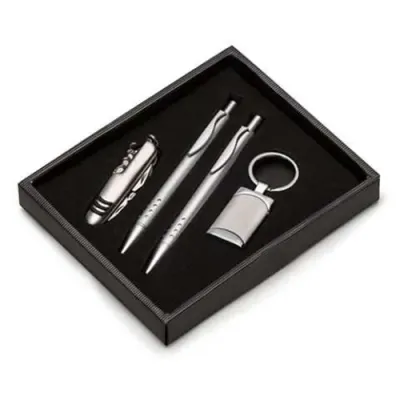 Kit executivo com 4 peças em estojo de papelão