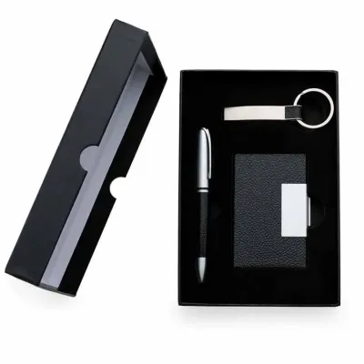 Kit Executivo Tres Pecas em Estojo de Papelao