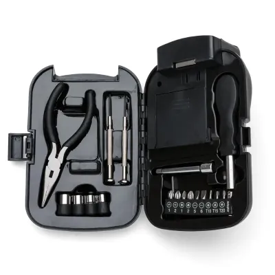 Kit Ferramenta 19 Pecas Com Lanterna Personalizada