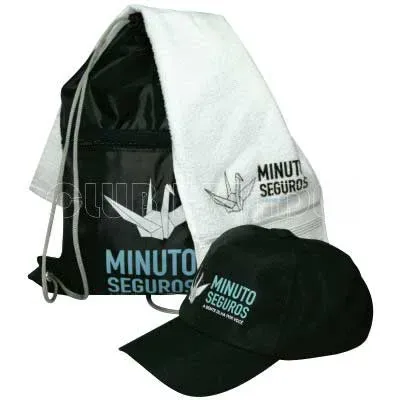 Kit Fitness Com Mochila Toalha e Bone