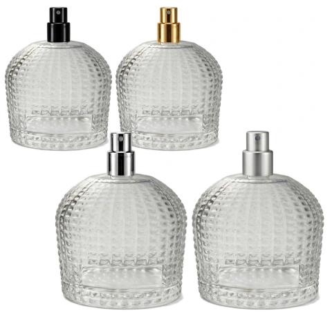KIT Frasco Vidro Cristal Jolie 75ml + Válvula Spray (Recrave) Várias Cores