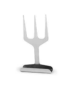 Kit Garfo Tridente com Empunhadura E Suporte Madeira para Garfo Trident