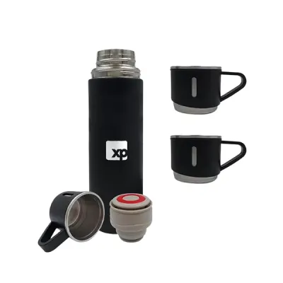 Kit Garrafa Termica e 3 Xicaras