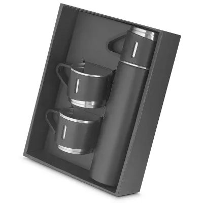 Kit Garrafa Termica em Inox Com 2 Xicaras