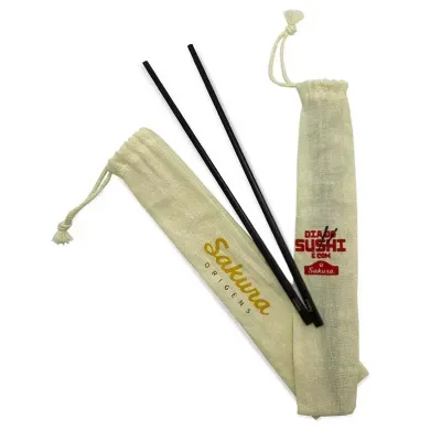 Kit Hashi no Saquinho de Algodao Personalizado