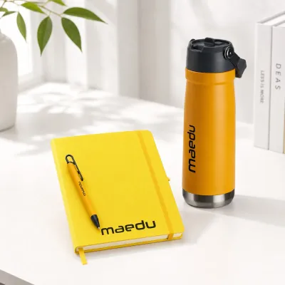 Kit Home Office Amarelo Personalizado
