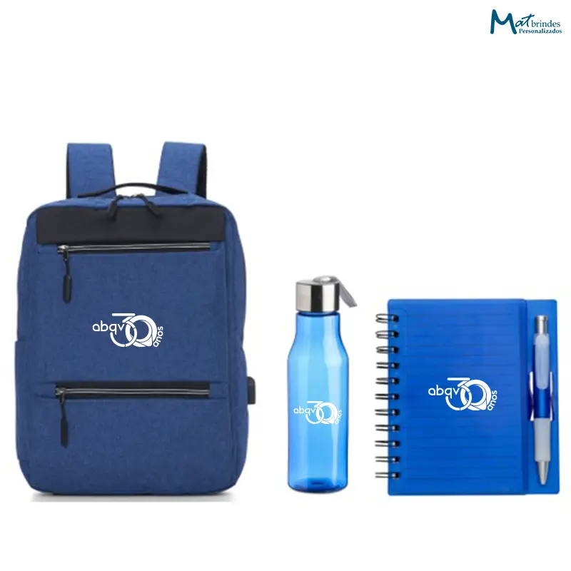 Kit Integração com Mochila Nylon 21L Personalizada