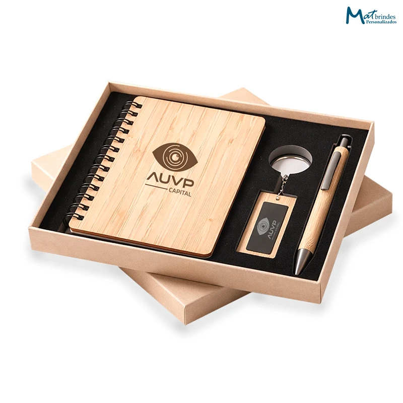 Kit Integração Premium em Bambu Personalizado