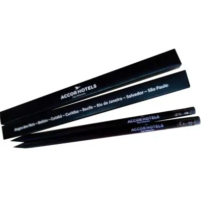 Kit Lapis Com Borracha Madeira Preta