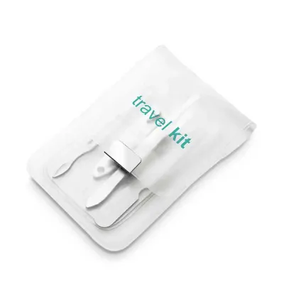 Kit manicure 4 peças com o logo de sua empresa